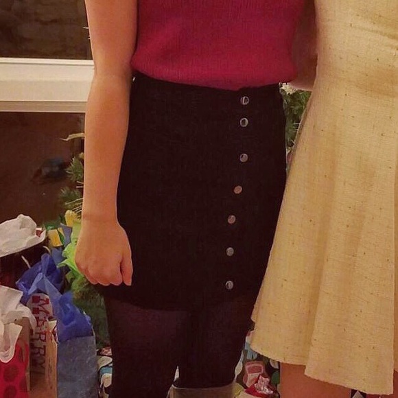 Black Velvet Skirt from Express - Picture 3 of 7